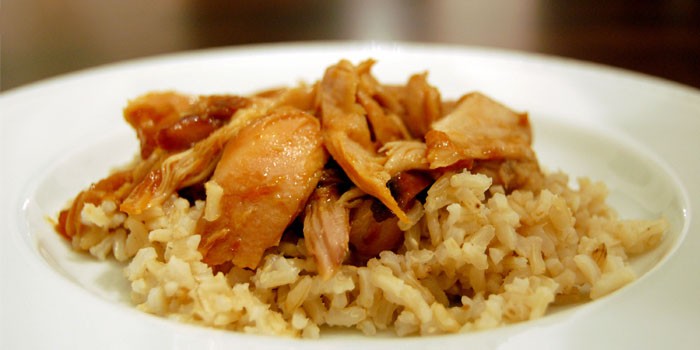 Apricot Chicken with Creamy Rice