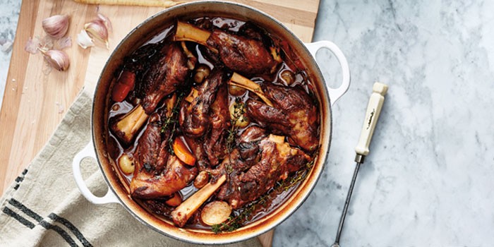 Lamb Shanks and Eggplant Stew