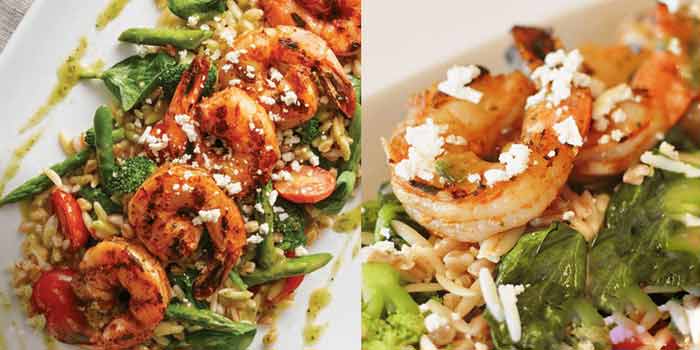 Shrimp, Spinach and Feta Orzo Shrimp, Spinach and Feta Orzo