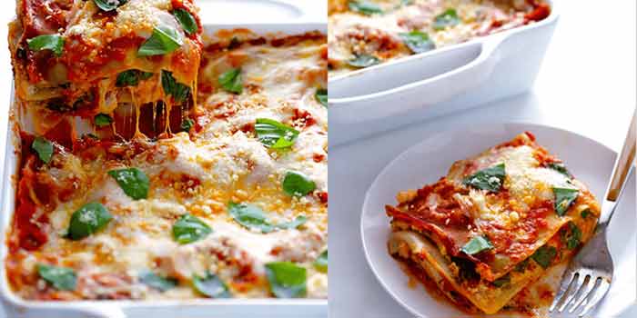 Easy veggie lasagna
